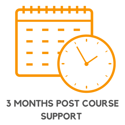 social media courses with 3 months post course support