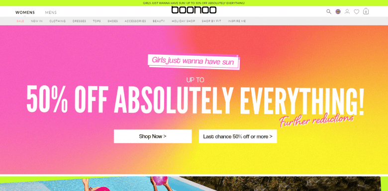 Boohoo Website