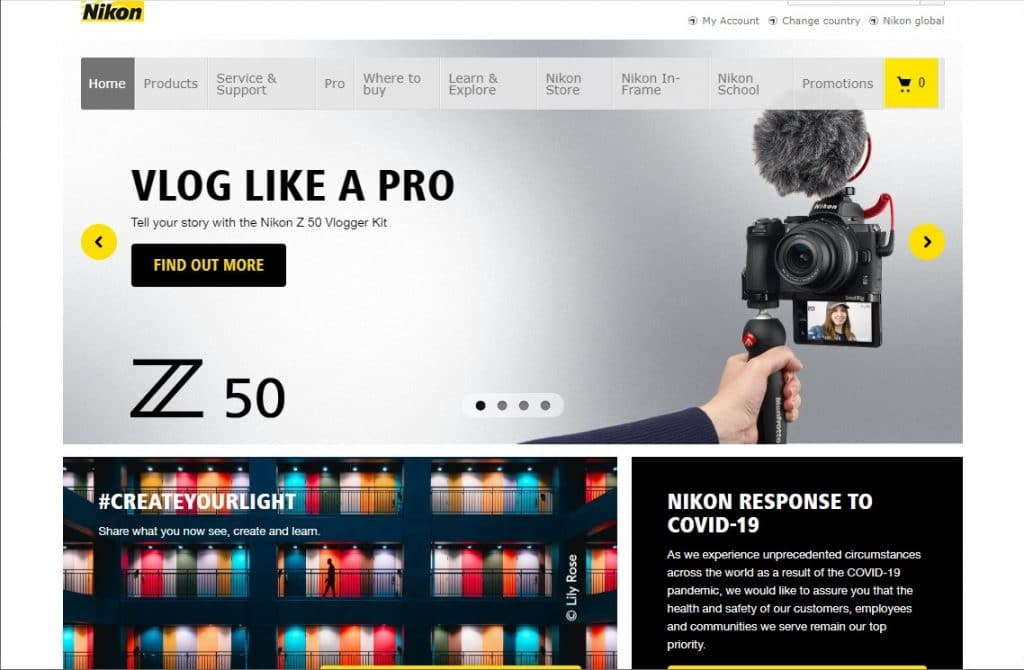 Nikon Website