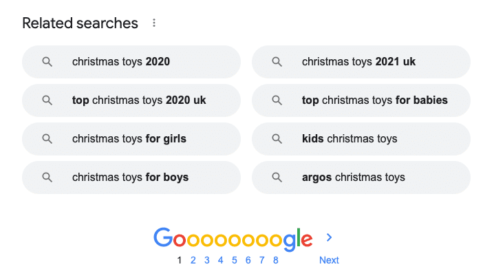 seasonal-keywords-3-google-results